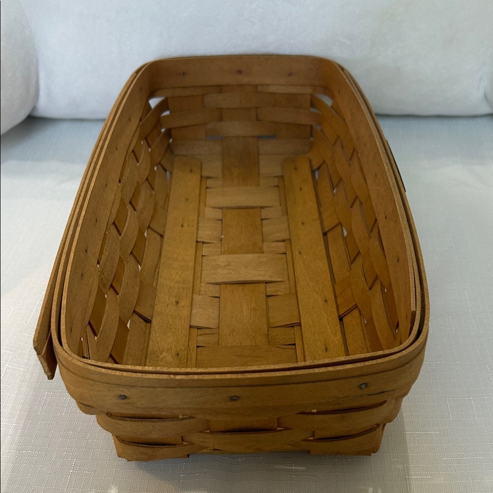 Longaberger Brown Woven Mail Basket - Picture 5 of 11